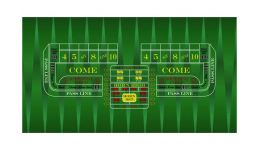 Custom craps layout