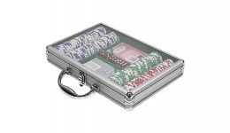 200 lucky crown aluminum poker chip set