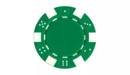 200 dice striped aluminum poker chip set