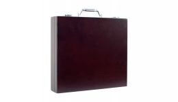 Super diamond poker chip set with cigar tray