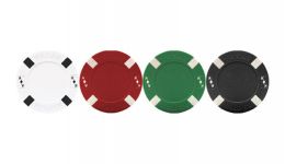 1000 big slick acrylic poker chip set