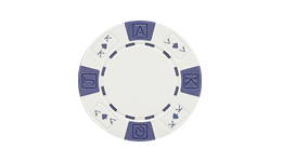 Ace king suited poker chips