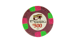 Pharaohs club poker chips