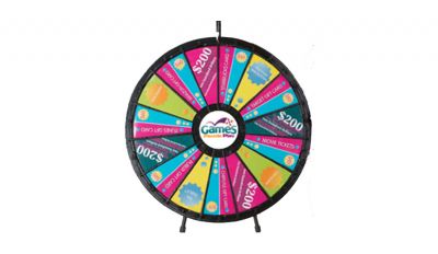 Big custom tabletop prize wheel Big custom tabletop prize wheel