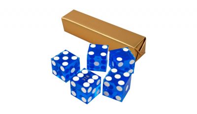 Blue casino craps dice