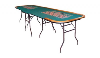 Double folding roulette table made in the usa