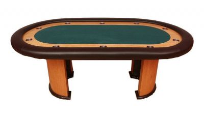 Poker table with race track made in the usa