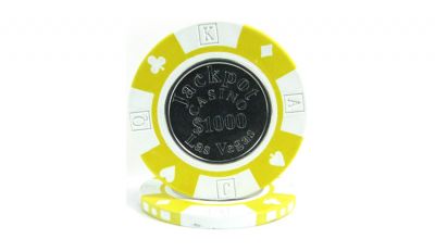 1 000 jackpot coin inlay poker chip