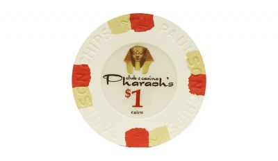 1 pharoahs club casino poker chip 1 pharoahs club casino poker chip