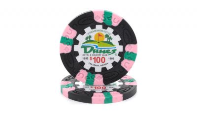100 dunes poker chip