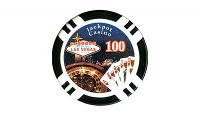 100 jackpot las vegas poker chip
