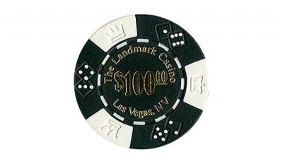 100 landmark casino poker chip 100 landmark casino poker chip