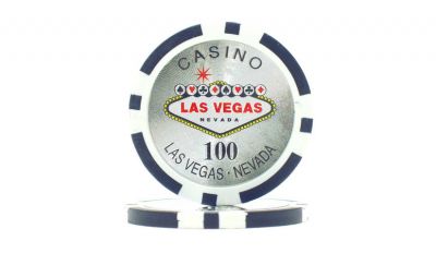 100 las vegas laser etched poker chip