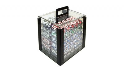 1000 chip 4 aces acrylic poker chip set