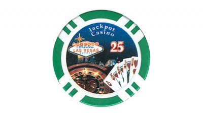 25 jackpot las vegas poker chip