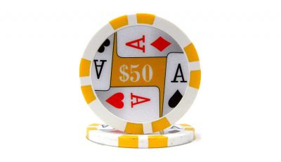 50 4 aces poker chip