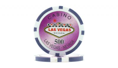 500 las vegas laser etched poker chip