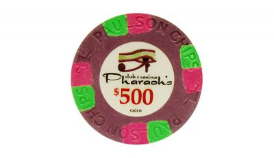 500 pharoahs club casino poker chip