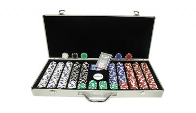 650 royal suited aluminum poker chip set