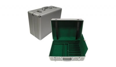 All in one aluminum poker chip case All in one aluminum poker chip case