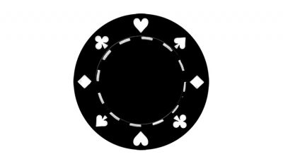 Black 11 5g suite poker chip