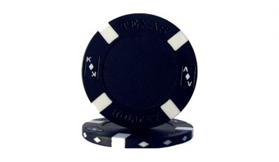 Black big slick poker chip