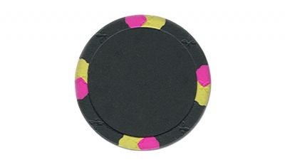 Black lucky bee large poker chip