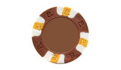 Brown custom pro classic poker chip