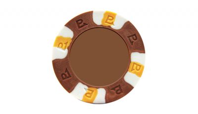 Brown custom pro classic poker chip Brown custom pro classic poker chip