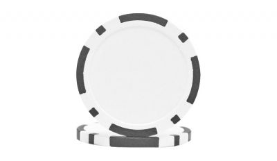 Charcoal eight stripe poker chip