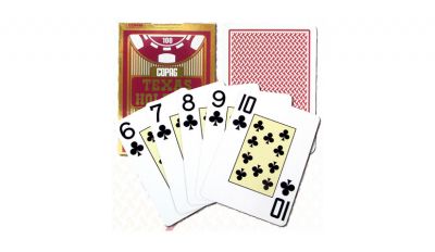 Copag red holdem jumbo index playing cards