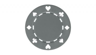 Gray 11 5g suite poker chip Gray 11 5g suite poker chip