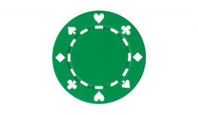 Green 11 5g suite poker chip
