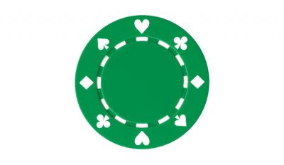 Green 11 5g suite poker chip Green 11 5g suite poker chip