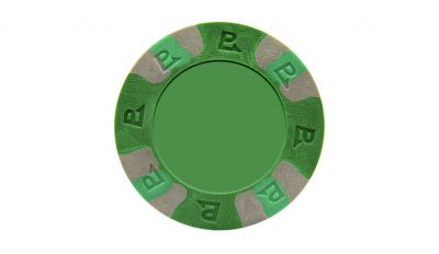 Green custom pro classic poker chip