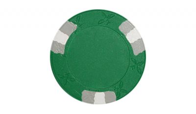Green lucky bee edge spot poker chip