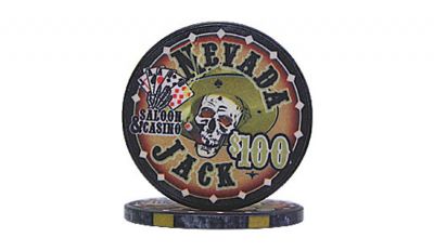 Nevada jacks 100 poker chip