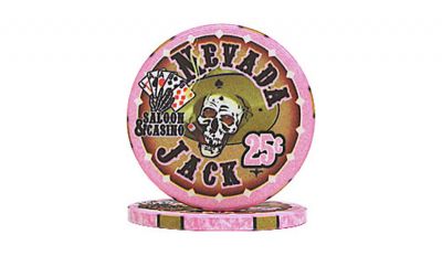 Nevada jacks 25 cent poker chip