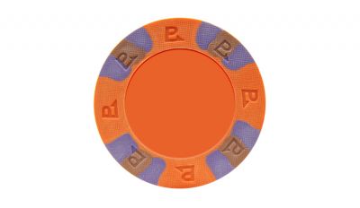 Orange custom pro classic poker chip Orange custom pro classic poker chip