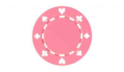 Pink 11 5g suite poker chip