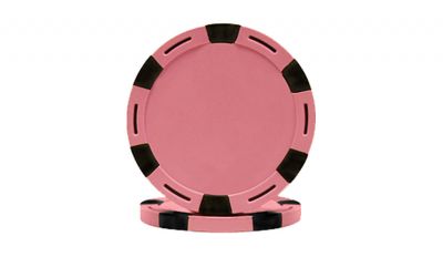 Pink monaco six stripe poker chip