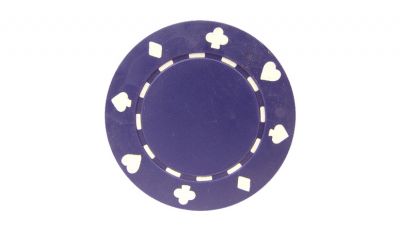 Purple 11 5g suite poker chip