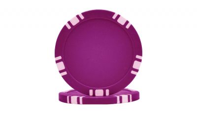 Purple 5 spot poker chip