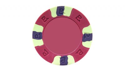 Purple custom pro classic poker chip