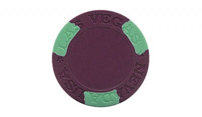 Purple las vegas edge spot poker chip