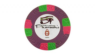 Purple pharoahs club casino poker chip