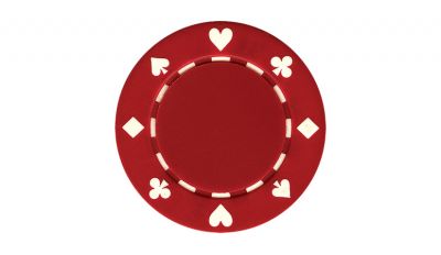Red 11 5g suite poker chip