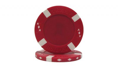Red big slick poker chip