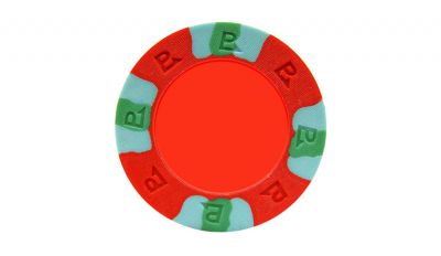 Red custom pro classic poker chip