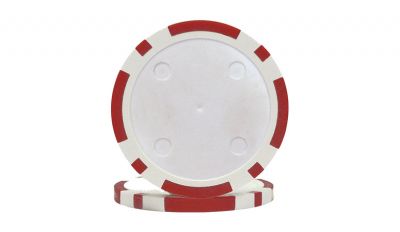 Red eight stripe poker chip